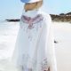 Bikini Cover Up ININUK Bikini Tunika Bluse Spitze Lang Strandkleid Damen Push Up Strandponcho Sommer Kleid Bikini Überwurf Kaftan Strick