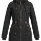 DESIRES Damen Bessi warmer Winter Parka Mantel Jacke Lang gefüttert Teddy