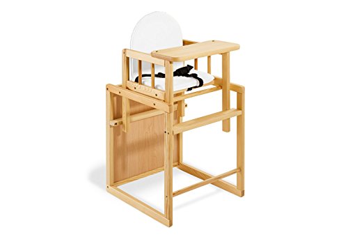 Pinolino - 151303 - Kombihochstuhl Nele - leicht umbaubar zur Stuhl-Tisch-Kombination - Maße 44 x 50 x 88 cm