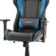 DXRacer (das Original) Formula F08 Gaming Stuhl für PC/PS4/XBOX ONE, ergonomischer Schreibtischstuhl aus Kunstleder, Schwarz-Blau